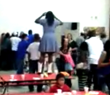 Twenty adults were involved in a brawl at a Cincinnati kindergarten graduation. www.blacklikemoi.com