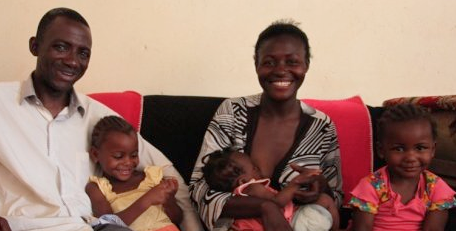 Hubert and Jeanne Mwangaza are HIV positive but have given birth to three healthy babies. www.blacklikemoi.com