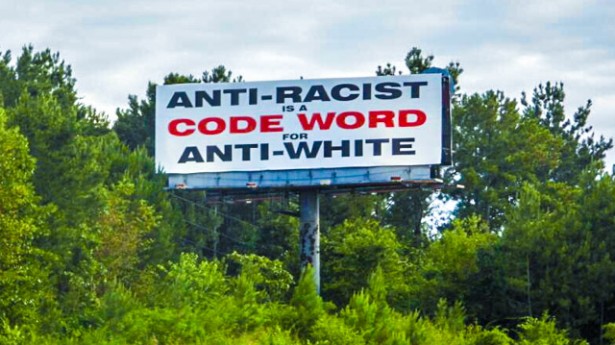 Racist AL billboard features white gencide Mantra that inspired dozens of kllings. www.blacklikemoi.com